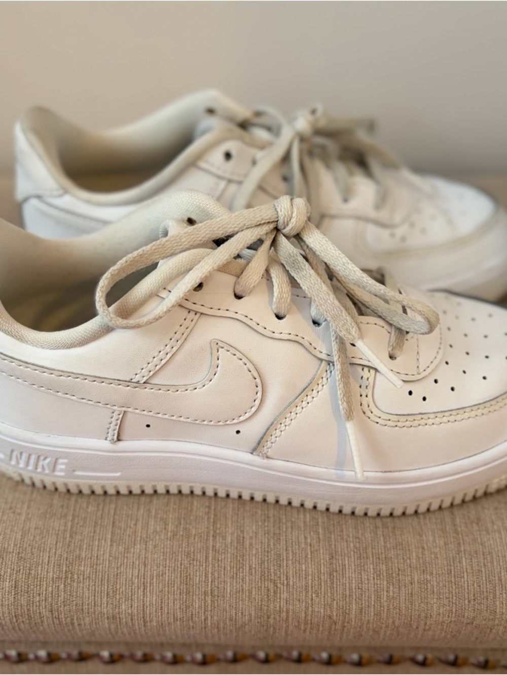 Nike Kids White Low-Top Sneakers